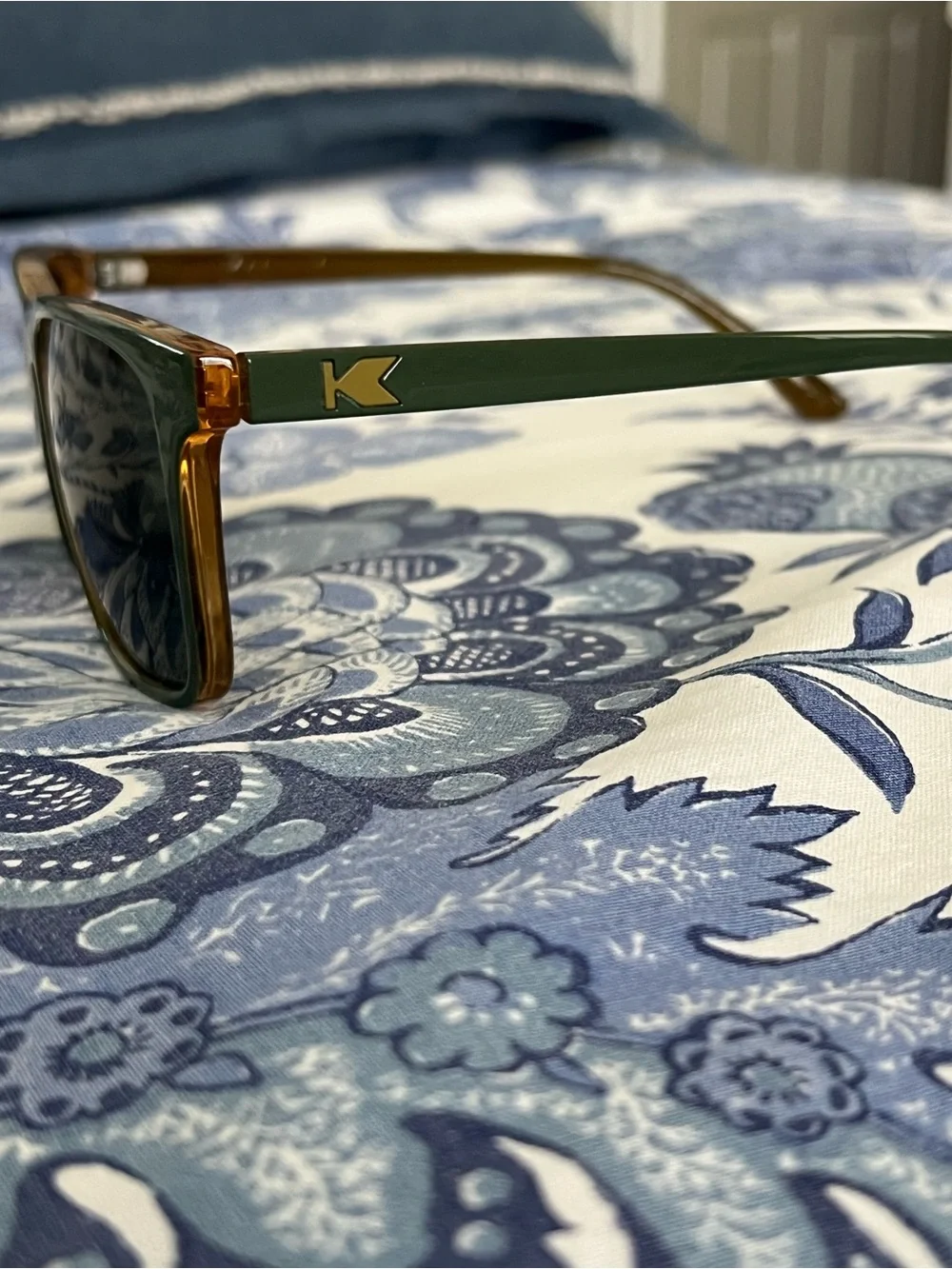 Knockaround Classic Green Wayfarer Sunglasses with Dark Lenses